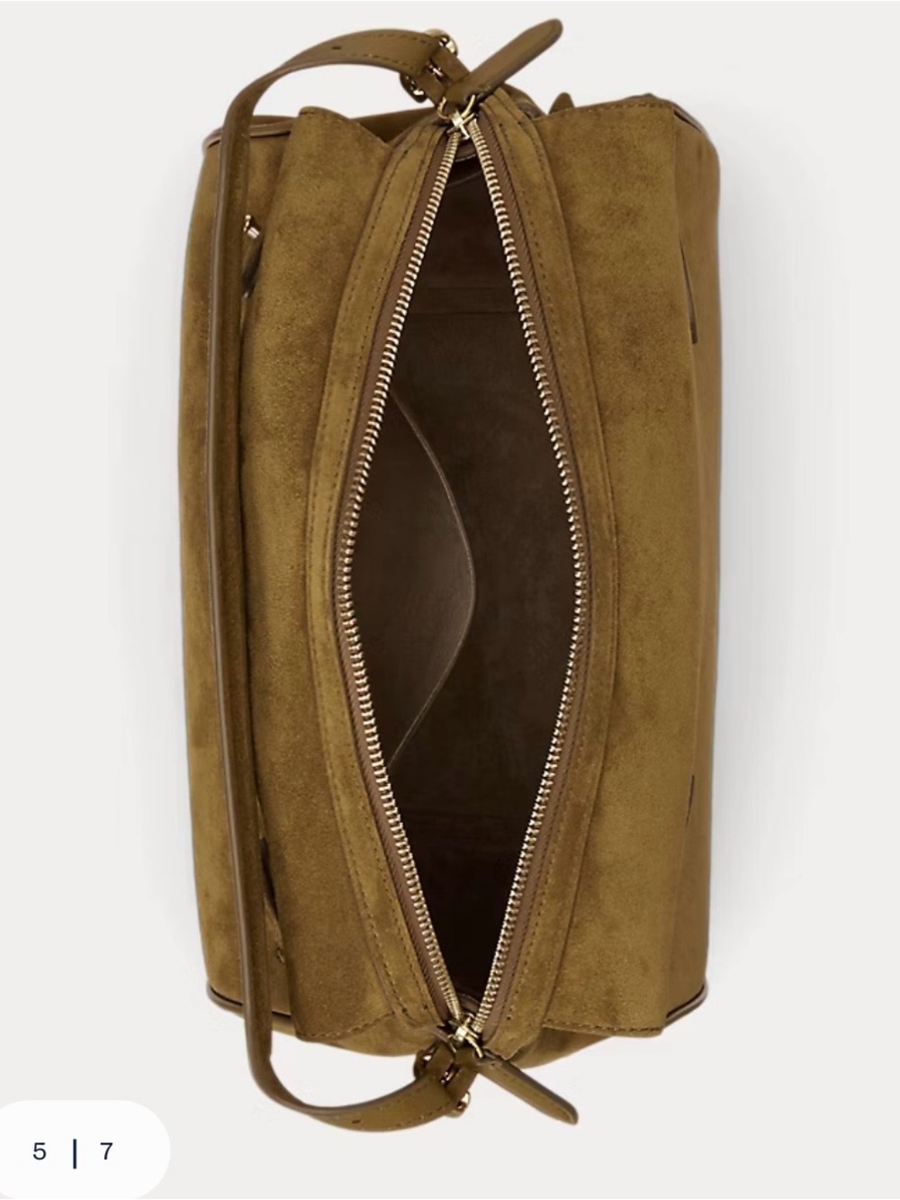 Polo ID Suede Satchel (BNWT) - Picture 5 of 7